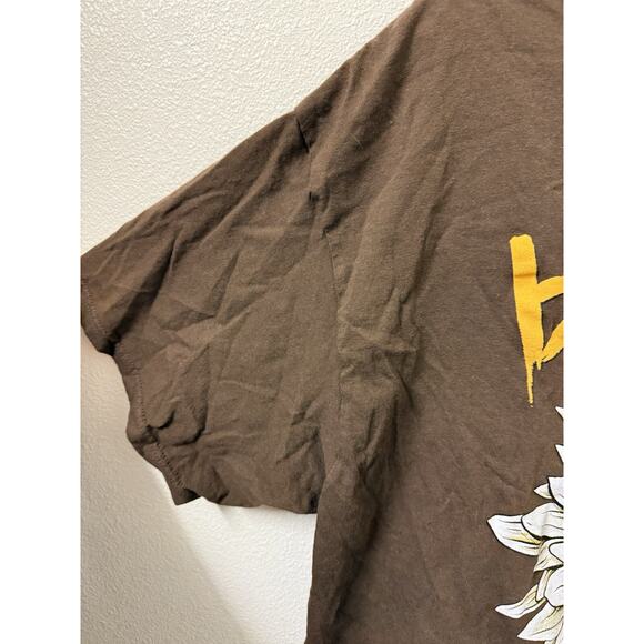 Blink 182 Rock Band Daisy Flower Brown Graphic Concert Shirt Size XXL - Picture 4 of 10